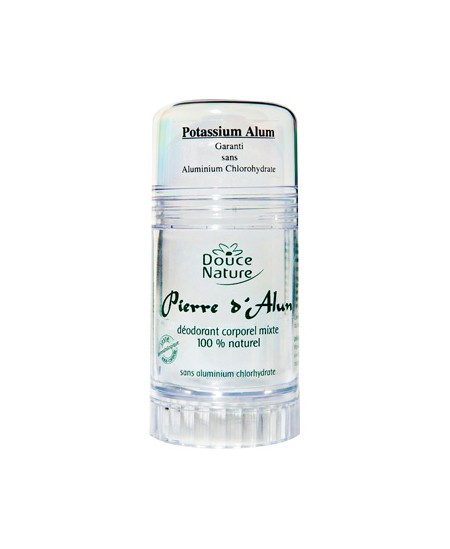 Douce Nature - Déodorant corporel Pierre D'Alun mixte naturelle - 120 gr Douce Nature - Déodorant corporel Pierre D'Alun mixte naturelle - 120 gr