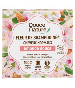 Douce Nature - Fleur de Shampooing solide cheveux normaux Amande douce - 85 gr