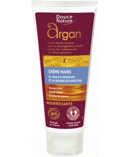 Douce Nature - Crème mains à l'huile d'Argan et Beurre de Karité - 60 ml Douce Nature - Crème mains à l'huile d'Argan et Beurre de Karité - 60 ml