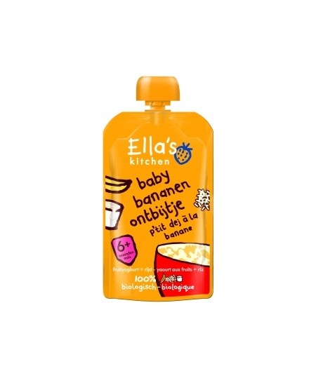Ella S Kitchen - Gourde P'tit déj à la Banane - 100 gr Ella S Kitchen - Gourde P'tit déj à la Banane - 100 gr
