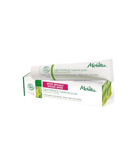 Melvita - Duo Dentifrice Haleine pure Arôme de Menthe 2X - 150 ml Melvita - Duo Dentifrice Haleine pure Arôme de Menthe 2X - 150 ml
