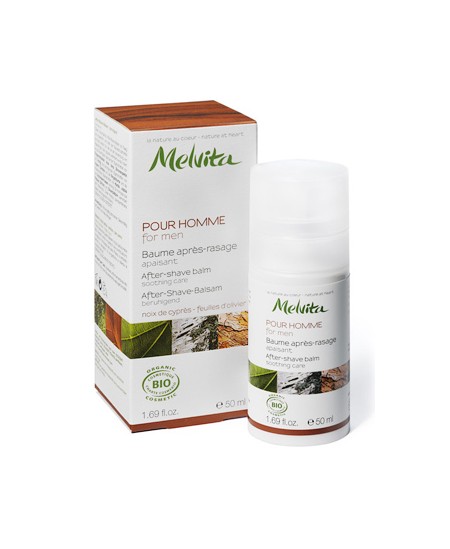 Melvita - Baume après rasage Noix de Cyprès et feuilles d'Olivier - 50 ml Melvita - Baume après rasage Noix de Cyprès et feuilles d'Olivier - 50 ml