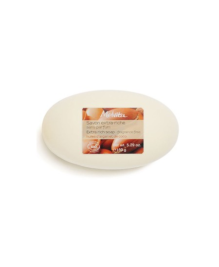 Savon de Bain Extra riche sans parfum - 150 gr - Melvita onctueux hydratant Espritphyto