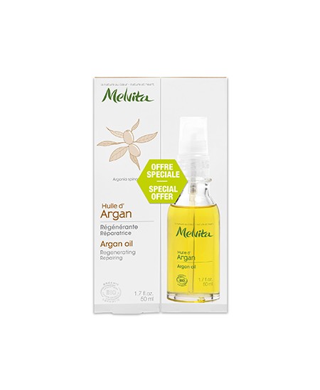 Melvita - Duo Huile d'Argan équitable Régénérante Réparatrice - 2x50 ml Melvita - Duo Huile d'Argan équitable Régénérante Réparatrice - 2x50 ml