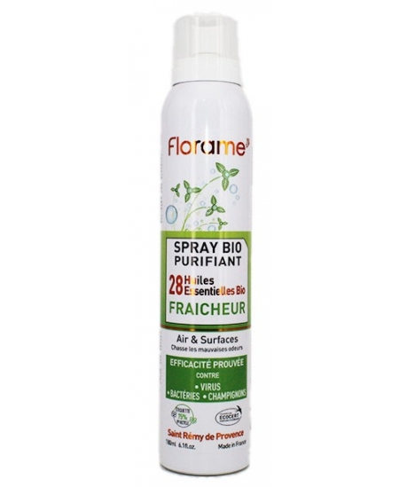 Florame - Spray purifiant fraîcheur aux 28 huiles essentielles - 180 ml Florame - Spray purifiant fraîcheur aux 28 huiles essentielles - 180 ml