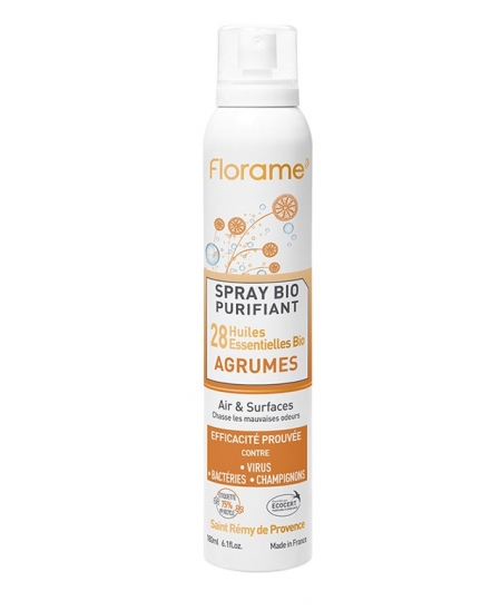 Florame - Spray purifiant agrumes aux 28 huiles essentielles - 180 ml Espritphyto Florame - Spray purifiant agrumes aux 28 huiles essentielles - 180 ml Espritphyto